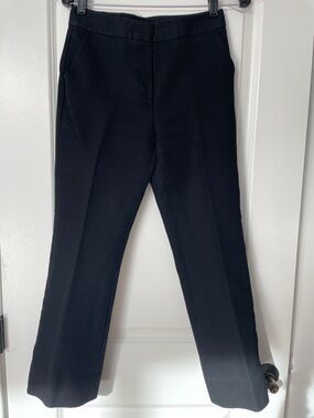 Tory Burch Black Ankle-Length Cropped Trousers